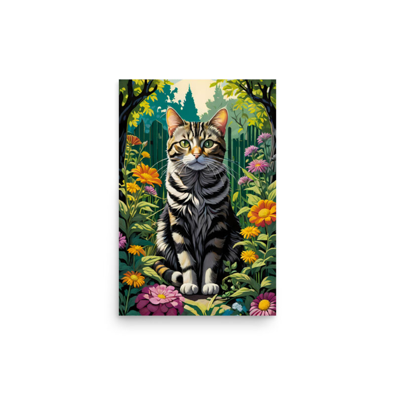 Chat dans le jardin